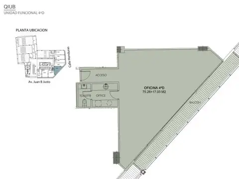 Oficina en Venta en Palermo Hollywood, USD 323.000