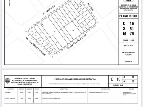 Terreno en Venta en Villa Urquiza, USD 390.000