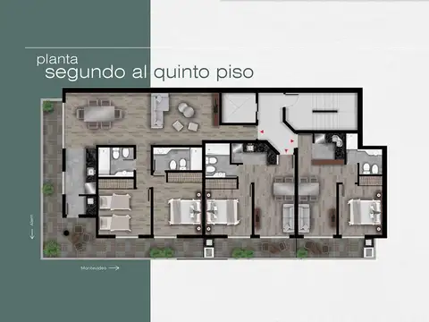 Departamento 3 ambientes con 1 baño