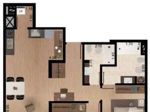 Moderno apartamento de 2 dormitorios RENTADO en Pocitos! Rentabilidad 5,9%