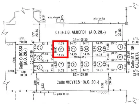 Se vende lote financiado en JB Alberdi al 1800 -VT