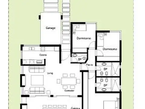 Casa 4 ambientes con 3 baños