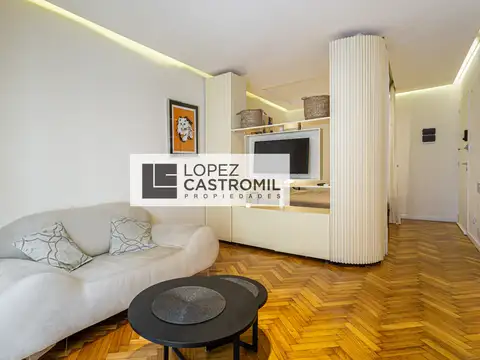 IMPECABLE MONOAMBIENTE DIVISIBLE! DE DISEÑO! Todo a nuevo! Balcón francés! Muy luminoso! Amoblado y equipado! ÚNICO! OPORT!