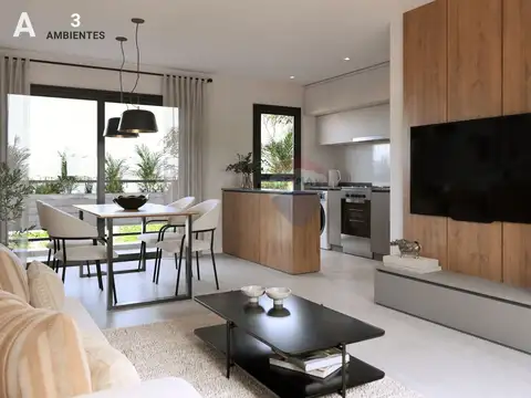 Departamento 3 ambientes con 1 baño