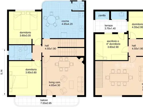 Depto Tipo Casa en Venta en Parque Chas, USD 210.000