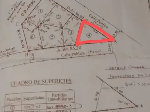 Terreno en Venta en Esquina, USD 8.000