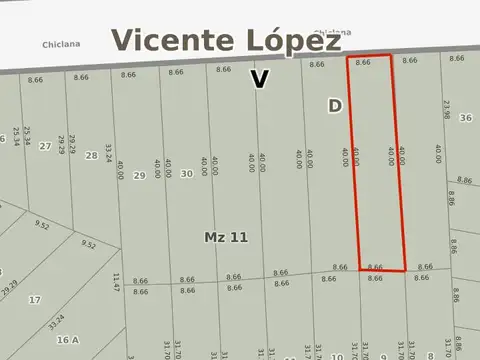 Terreno en Venta en Carapachay, USD 149.000