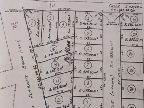 Terreno en Venta en Parque San Martin, USD 57.000