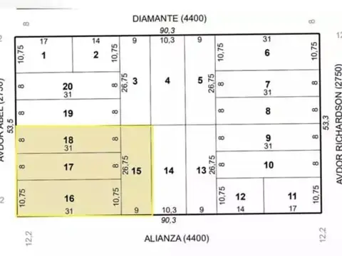 TERRENO LOTE VENTA MATIENZO/VILLA ADELA  CORDOBA