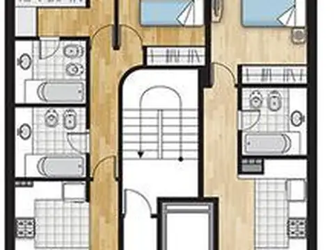 Departamento 2 ambientes con 1 baño