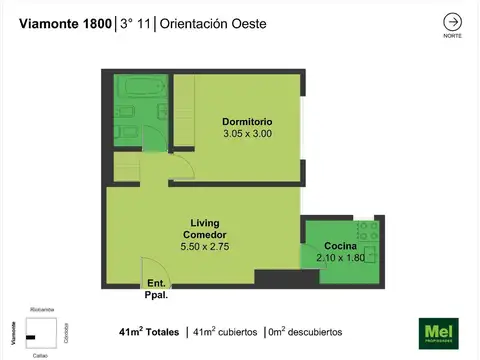 Viamonte 1800, Piso 3