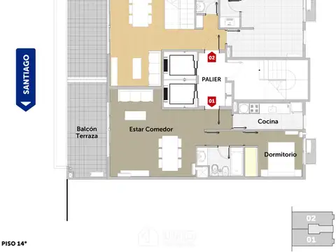 Departamento en Venta en Rosario, USD 167.000