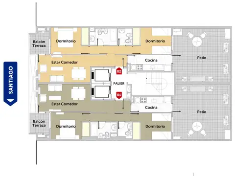 Departamento en Venta con 1 cocheras