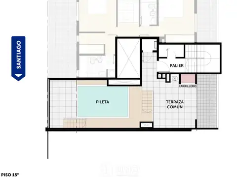 Departamento 3 ambientes con 2 baños