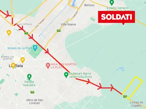Venta Sobre Ruta 11 km 8 Campo para Loteo o Emprendimiento