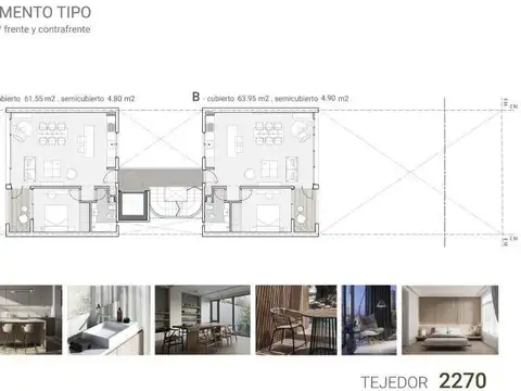 Departamento en Venta de 1 dormitorio