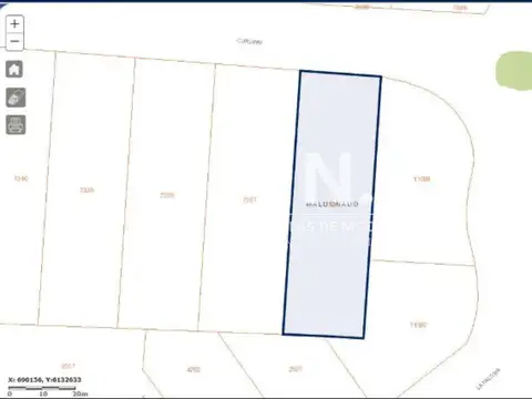 Terreno en Venta 25  mts Frente