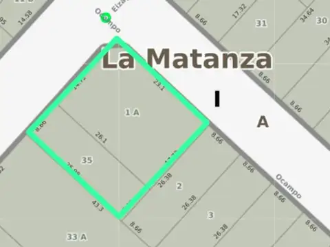 VENTA LOTE SAN JUSTO CENTRO C1 M2 VENDIBLES 2750