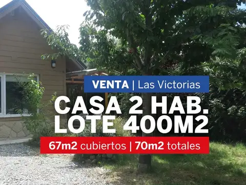 Casa a la Venta de 2 habitaciones en Las Victorias