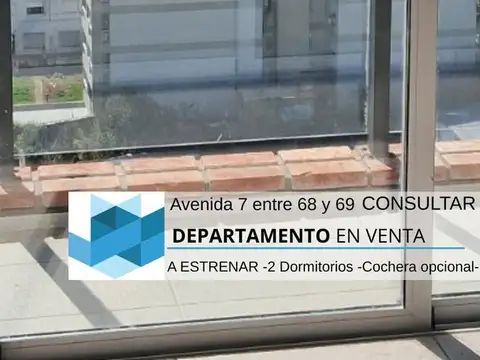 Departamento1 y 2 dormitorios en La Plata opcional cochera