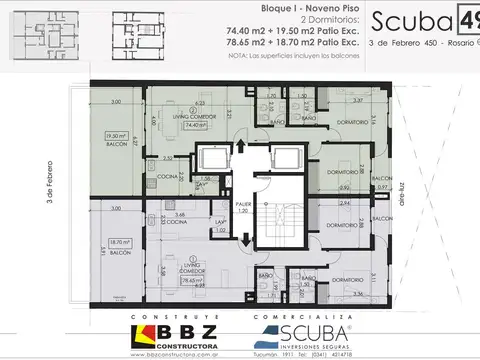 Departamento en Venta de 2 dormitorios