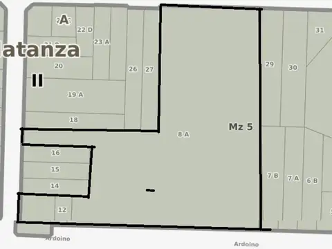 Terreno en Venta de 12950,0 m2