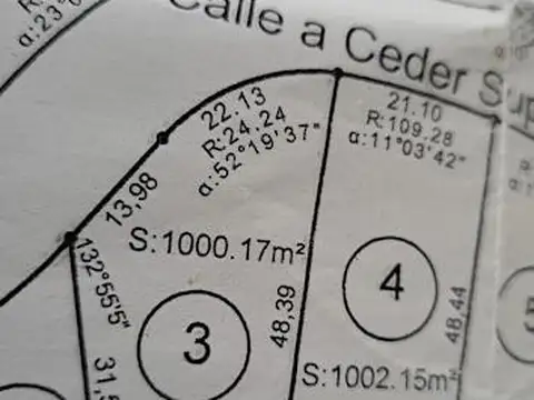 Terreno en Venta de 1000,0 m2