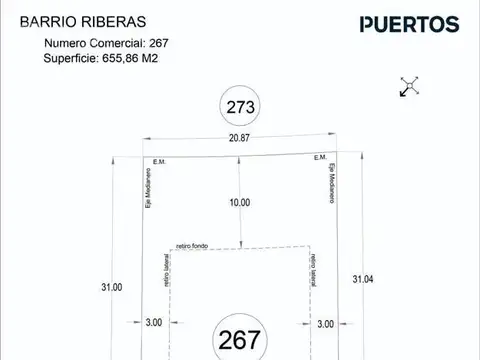 Terreno en Venta de 653,0 m2