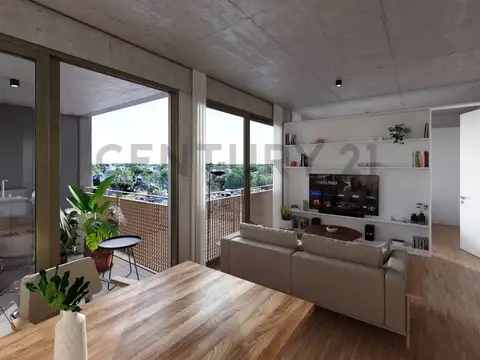 2 amb - Balcón con PARRILLA + Dorm. en Suite + Toilette