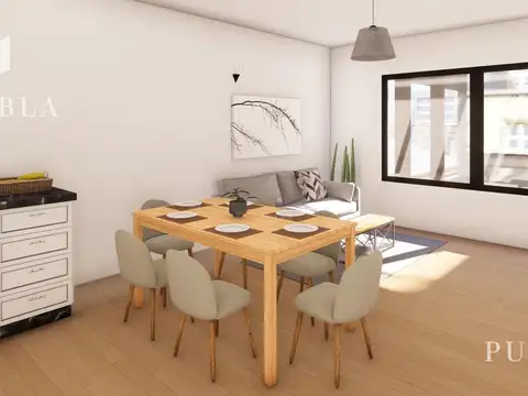 Departamento 2 ambientes con 1 baño