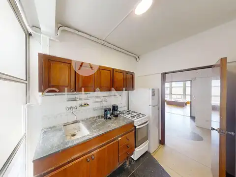 Departamento 2 ambientes con 2 baños