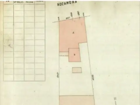 TERRENO ALMAGRO - ROCAMORA 4300 - 1506 m2 VENDIBLES