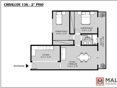 Chivilcoy 136 , Piso 2