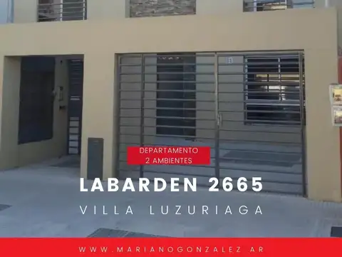 Departamento - Venta - Argentina, La Matanza - Labarden  2665