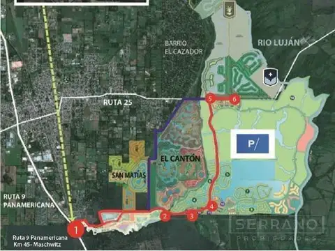 AFG Lote con fondo al Rio con tablestacado de hormigón en El Barrio Náutico Naudir