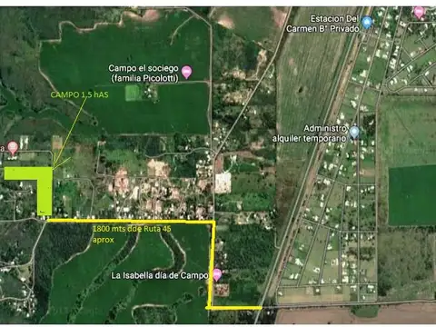 Falda del Cármen - colinda a B° Priv.Paso de Piedra 15.409 M2 Escritura 