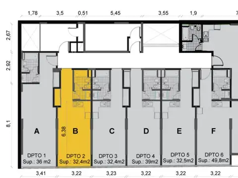 Oficina en Venta en Centro, USD 78.000