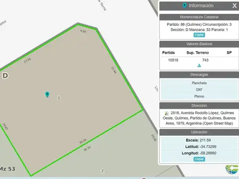 VENTA LOTE COCHERA LOCAL PH QUILMES  SOBRE AVENIDA