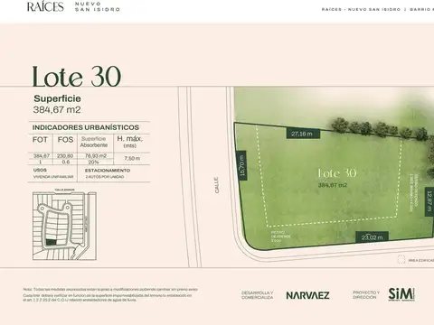 Terreno en Venta de 405,0 m2