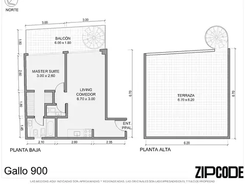 Departamento 2 ambientes con 1 baño