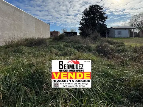 Lote Venta Mar Del Tuyú Calle 93 Entre 13bis Y 14