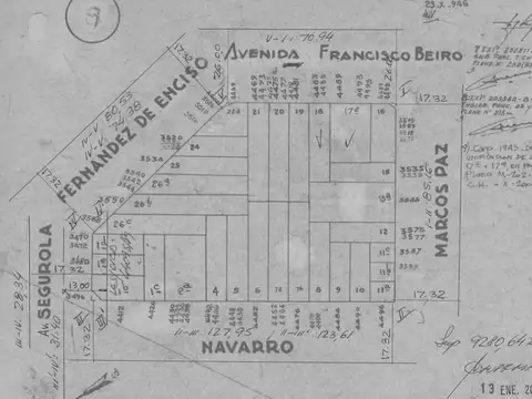 Terreno en Venta 17  mts Frente