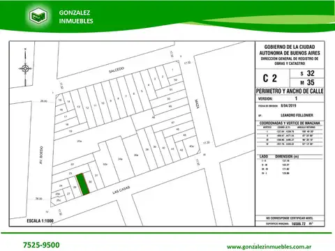 Terreno en venta en Boedo 8,81 X 22.20 m Zonif PB+7 Pisos - oportunidad !