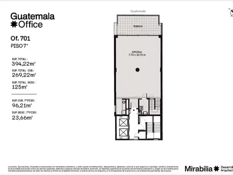 Oficina en Venta con 3 cocheras