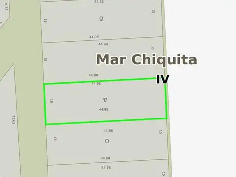 Terreno en Venta 44  mts Fondo