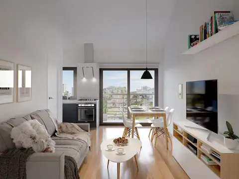 Departamento 2 ambientes con 1 baño