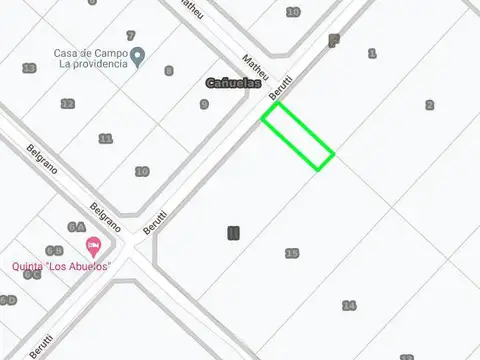 Terreno en Venta 20  mts Frente