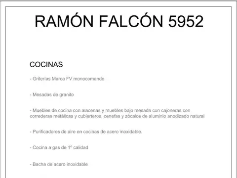 Departamento en Venta de 3 ambientes