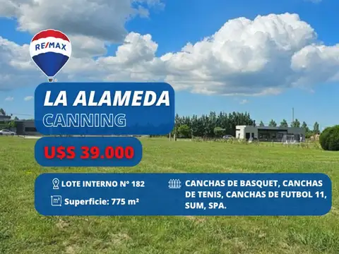 LOTE INTERNO EN VENTA EN LA ALAMEDA ETAPA 1
