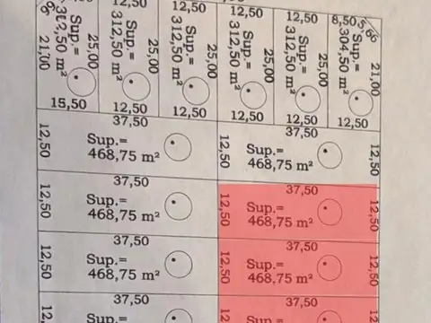 Terreno en Venta de 469,0 m2